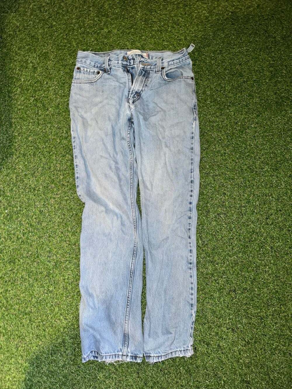 Edwin Japan Regular Fit Light Wash Denim Jeans Size 28